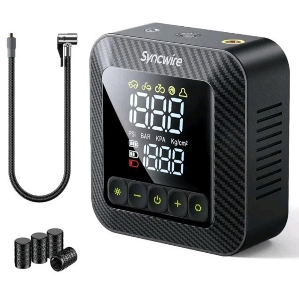 Tire Inflator Portable Air Compressor‎ 150PSI Air Pump for Car Tires [3X Faster]